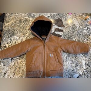 Carhartt Tan Hooded Jacket Boys 6M
